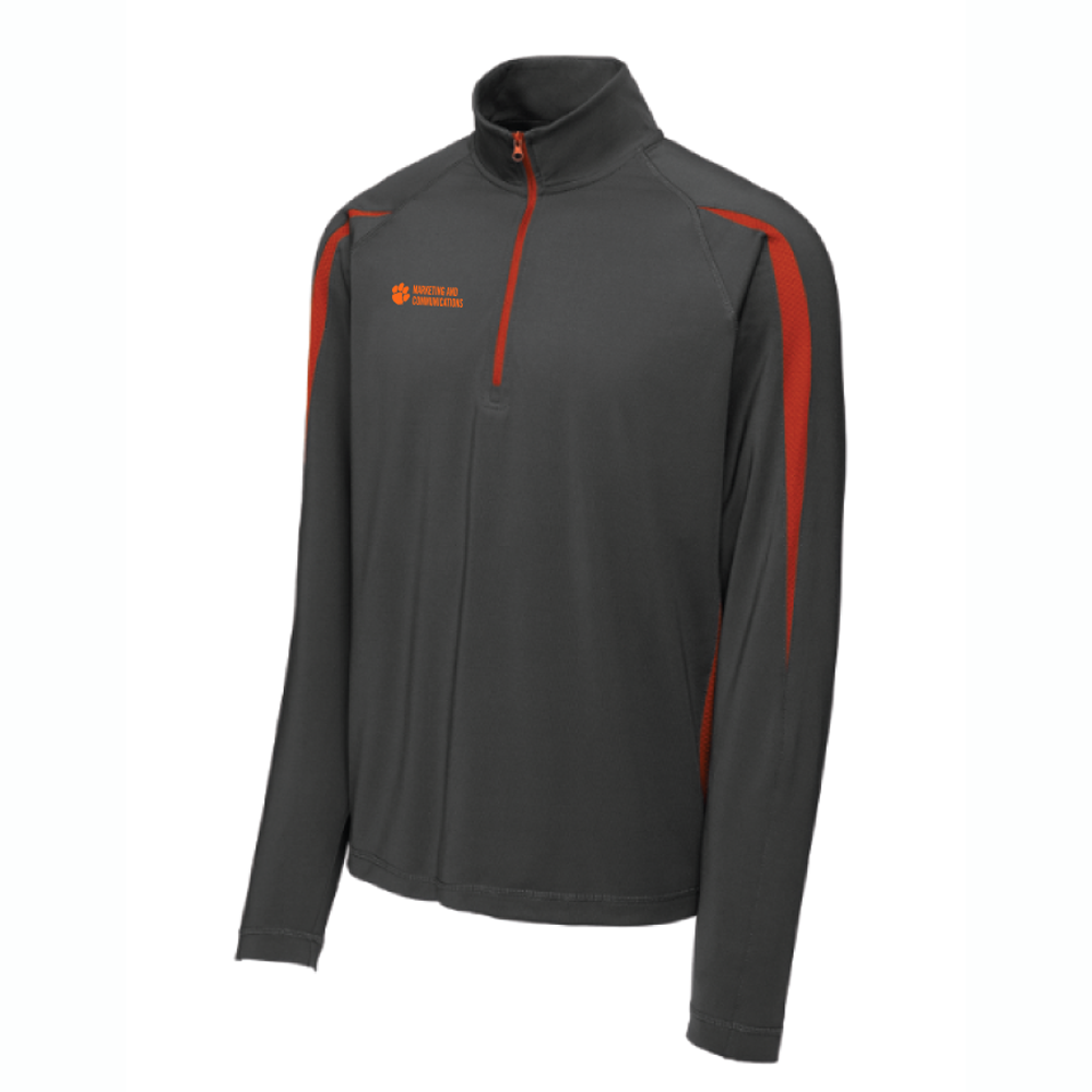 Sport-Tek Sport-Wick Stretch 1/2-Zip Colorblock Pullover